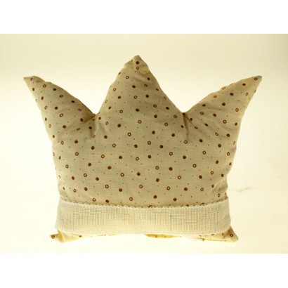 Coussin Couronne pois