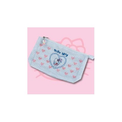 Pochette bleue Hello Kitty