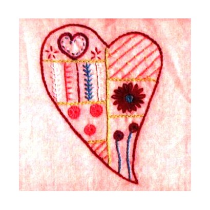 Patch 18-Coeur-Rose