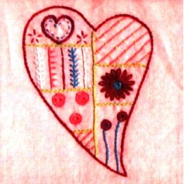 Patch 18-Coeur-Rose